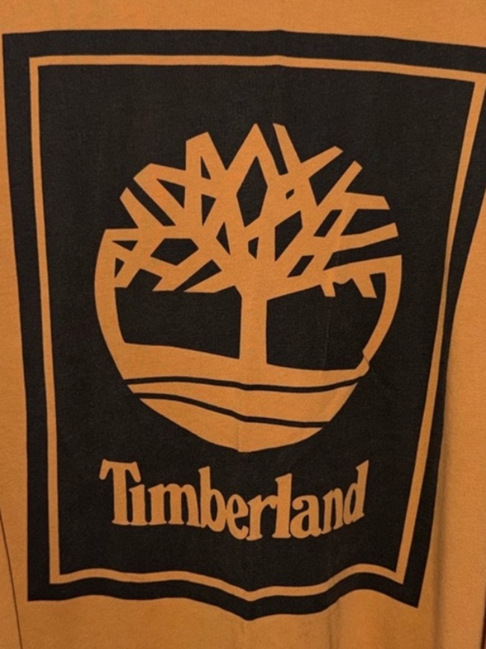 Timberland Men's M Regular-Fit Long Sleeve Tee - Rust Orange